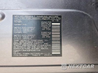 Zdjęcie 12 z 12 samochodu: 2016 NISSAN ROGUE SV VIN:KNMAT2MV1GP638708 - miniatura