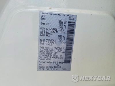 Zdjęcie 13 z 13 samochodu: 2016 NISSAN PATHFINDER SL VIN:5N1AR2MM2GC616869 - miniatura