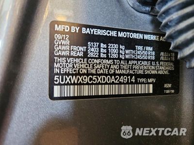 Zdjęcie 13 z 13 samochodu: 2013 BMW X3 XDRIVE28I VIN:5UXWX9C5XD0A24914 - miniatura