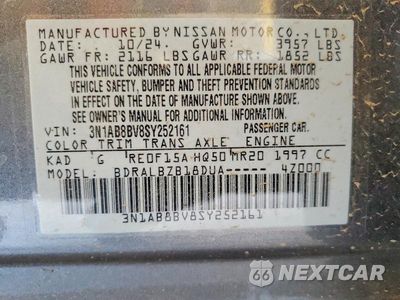 Zdjęcie 12 z 12 samochodu: 2025 NISSAN SENTRA S VIN:3N1AB8BV8SY252161 - miniatura