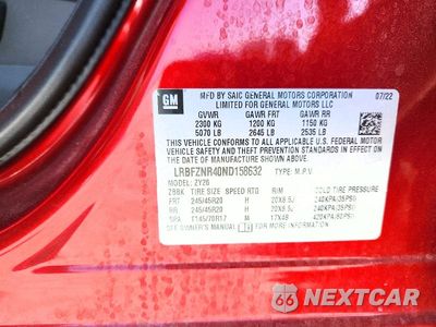 Zdjęcie 13 z 13 samochodu: 2022 BUICK ENVISION ESSENCE VIN:LRBFZNR40ND158632 - miniatura