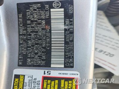 Zdjęcie 13 z 13 samochodu: 2018 TOYOTA CAMRY LE VIN:4T1B11HK1JU514432 - miniatura