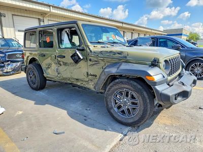 Czwarte zdjęcie samochodu z boku: 2025 JEEP WRANGLER SPORT VIN:1C4PJXDN9SW620291 - miniatura