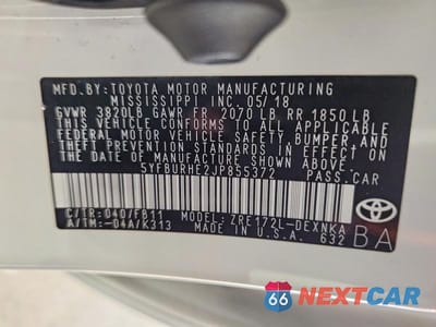 Zdjęcie 12 z 12 samochodu: 2018 TOYOTA COROLLA LE VIN:5YFBURHE2JP855372 - miniatura