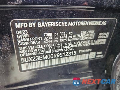 Zdjęcie 14 z 14 samochodu: 2024 BMW X7 XDRIVE40I VIN:5UX23EM00R9S12315 - miniatura