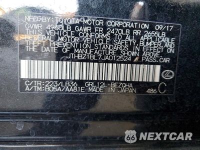 Zdjęcie 12 z 12 samochodu: 2018 LEXUS GS 350 F SPORT VIN:JTHBZ1BL7JA012524 - miniatura