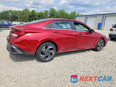 Trzecie zdjęcie samochodu z tyłu: 2024 HYUNDAI ELANTRA SEL VIN:KMHLS4DG8RU771877 - miniatura