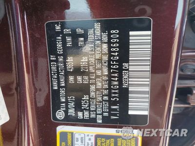 Zdjęcie 13 z 13 samochodu: 2015 KIA OPTIMA LX VIN:5XXGM4A76FG486908 - miniatura