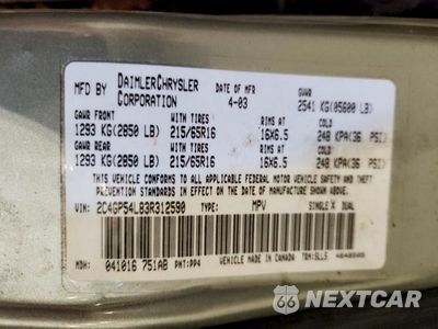Zdjęcie 13 z 13 samochodu: 2003 CHRYSLER TOWN & COUNTRY LXI VIN:2C4GP54L83R312590 - miniatura