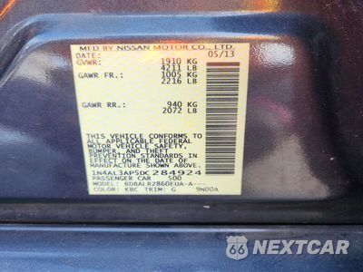 Zdjęcie 12 z 12 samochodu: 2013 NISSAN ALTIMA 2.5 VIN:1N4AL3AP5DC284924 - miniatura