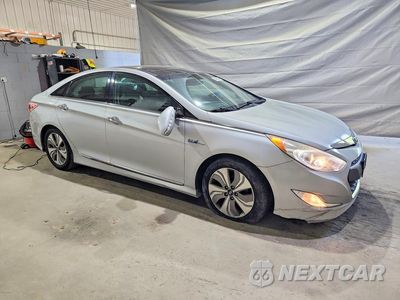 Czwarte zdjęcie samochodu z boku: 2014 HYUNDAI SONATA HYBRID VIN:KMHEC4A41EA110381 - miniatura