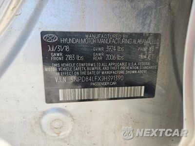 Zdjęcie 12 z 12 samochodu: 2018 HYUNDAI ELANTRA SEL VIN:5NPD84LFXJH391390 - miniatura