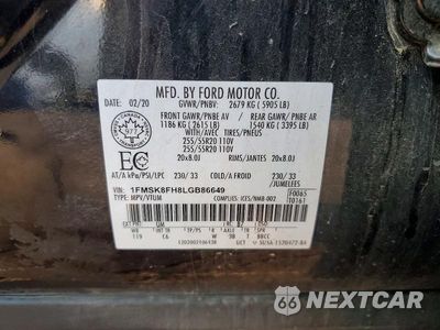 Zdjęcie 14 z 14 samochodu: 2020 FORD EXPLORER LIMITED VIN:1FMSK8FH8LGB86649 - miniatura