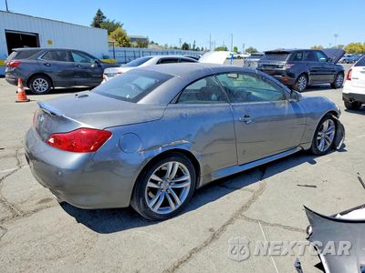 Trzecie zdjęcie samochodu z tyłu: 2010 INFINITI G37 CONVERTIBLE BASE VIN:JN1CV6FE6AM352839 - miniatura