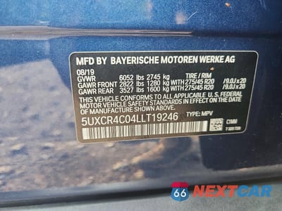 Zdjęcie 13 z 13 samochodu: 2020 BMW X5 SDRIVE 40I VIN:5UXCR4C04LLT19246 - miniatura
