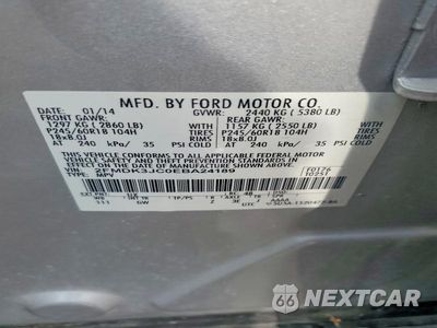 Zdjęcie 13 z 13 samochodu: 2014 FORD EDGE SEL VIN:2FMDK3JC0EBA24189 - miniatura