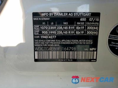 Zdjęcie 12 z 12 samochodu: 2015 MERCEDES-BENZ GLA 250 VIN:WDCTG4EB1FJ164798 - miniatura