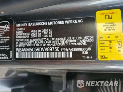 Zdjęcie 13 z 13 samochodu: 2013 BMW X1 XDRIVE35I VIN:WBAVM5C59DVV89750 - miniatura