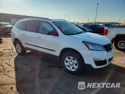 Czwarte zdjęcie samochodu z boku: 2014 CHEVROLET TRAVERSE LS VIN:1GNKRFED8EJ191902 - miniatura