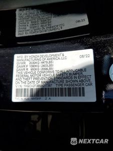 Zdjęcie 13 z 13 samochodu: 2022 HONDA ACCORD SPORT VIN:1HGCV2F38NA017367 - miniatura