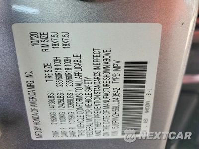 Zdjęcie 13 z 13 samochodu: 2020 HONDA CR-V EX VIN:5J6RW2H59LL043542 - miniatura