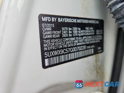 Zdjęcie 13 z 13 samochodu: 2016 BMW X3 XDRIVE28I VIN:5UXWX9C57G0D70228 - miniatura
