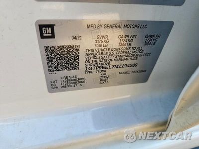 Zdjęcie 12 z 12 samochodu: 2021 GMC SIERRA K1500 AT4 VIN:1GTP9EEL7MZ294289 - miniatura