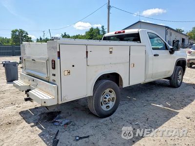 Trzecie zdjęcie samochodu z tyłu: 2021 CHEVROLET SILVERADO K2500 HEAVY DUTY VIN:1GB0YLE72MF183389 - miniatura