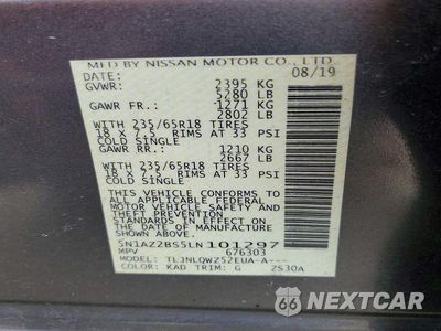 Zdjęcie 13 z 13 samochodu: 2020 NISSAN MURANO SV VIN:5N1AZ2BS5LN101297 - miniatura