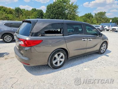 Trzecie zdjęcie samochodu z tyłu: 2018 HONDA ODYSSEY EXL VIN:5FNRL6H71JB107290 - miniatura