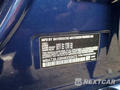 Zdjęcie 12 z 12 samochodu: 2022 BMW 540 XI VIN:WBA73BJ08NWX50473 - miniatura