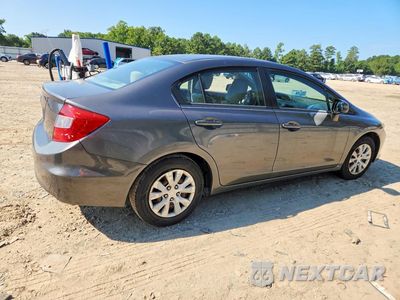 Trzecie zdjęcie samochodu z tyłu: 2012 HONDA CIVIC LX VIN:2HGFB2F5XCH558166 - miniatura