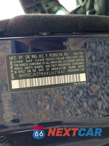 Zdjęcie 12 z 12 samochodu: 2004 PORSCHE BOXSTER VIN:WP0CA29844U621447 - miniatura