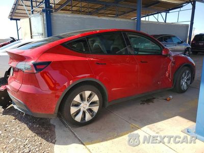 Trzecie zdjęcie samochodu z tyłu: 2021 TESLA MODEL Y VIN:5YJYGDEE9MF205267 - miniatura