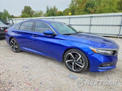 Czwarte zdjęcie samochodu z boku: 2018 HONDA ACCORD SPORT VIN:1HGCV1F39JA254020 - miniatura