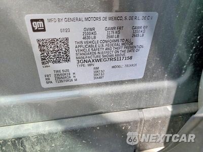 Zdjęcie 25 z 26 samochodu: 2024 CHEVROLET EQUINOX RS VIN:3GNAXWEG7RS117158 - miniatura