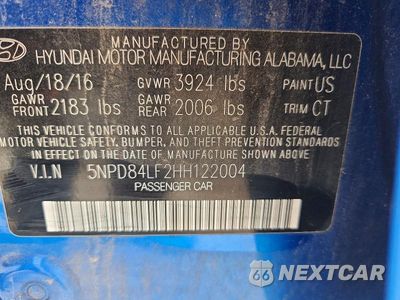 Zdjęcie 12 z 12 samochodu: 2017 HYUNDAI ELANTRA LIMITED VIN:5NPD84LF2HH122004 - miniatura