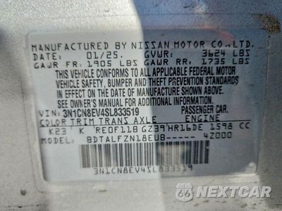 Zdjęcie 12 z 12 samochodu: 2025 NISSAN VERSA SV VIN:3N1CN8EV4SL833519 - miniatura