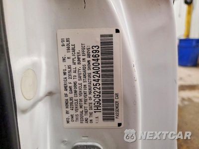 Zdjęcie 12 z 12 samochodu: 2002 HONDA ACCORD EX VIN:1HGCG22542A004693 - miniatura