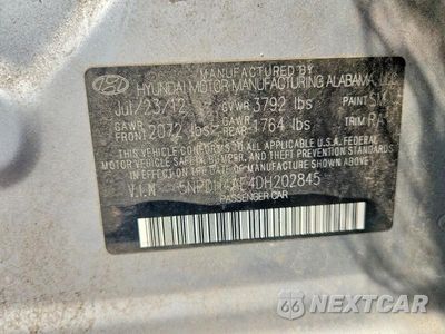 Zdjęcie 12 z 12 samochodu: 2013 HYUNDAI ELANTRA GLS VIN:5NPDH4AE4DH202845 - miniatura