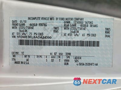 Zdjęcie 13 z 13 samochodu: 2010 FORD ECONOLINE E350 SUPER DUTY CUTAWAY VAN VIN:1FDWE3FL8ADA24390 - miniatura