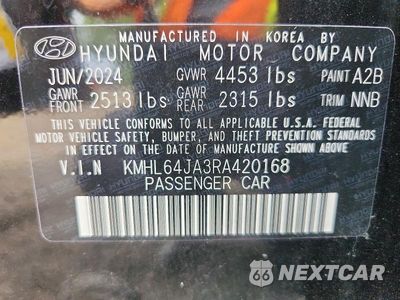 Zdjęcie 12 z 12 samochodu: 2024 HYUNDAI SONATA SEL VIN:KMHL64JA3RA420168 - miniatura