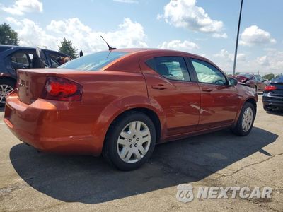Trzecie zdjęcie samochodu z tyłu: 2012 DODGE AVENGER SE VIN:1C3CDZAB2CN280019 - miniatura
