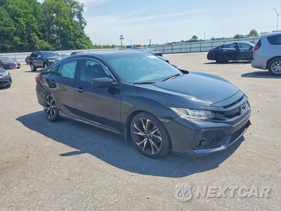 Czwarte zdjęcie samochodu z boku: 2019 HONDA CIVIC SI VIN:2HGFC1E5XKH704265 - miniatura