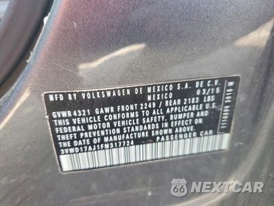 Zdjęcie 12 z 12 samochodu: 2015 VOLKSWAGEN JETTA SE VIN:3VWD17AJ1FM317724 - miniatura