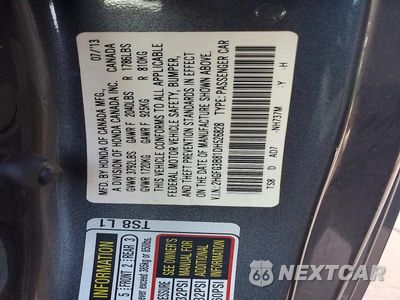 Zdjęcie 12 z 12 samochodu: 2013 HONDA CIVIC EX VIN:2HGFG3B81DH526828 - miniatura
