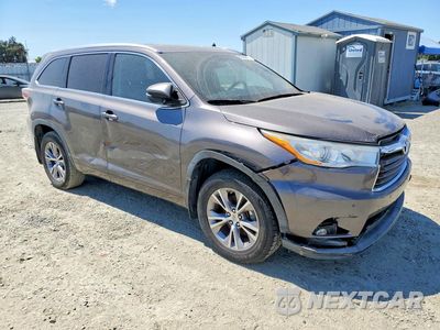 Czwarte zdjęcie samochodu z boku: 2014 TOYOTA HIGHLANDER XLE VIN:5TDJKRFH1ES062866 - miniatura