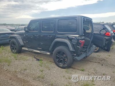 Drugie zdjęcie samochodu z przodu: 2021 JEEP WRANGLER UNLIMITED SAHARA VIN:1C4HJXEG4MW751216 - miniatura