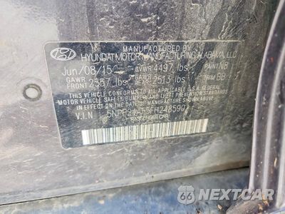 Zdjęcie 12 z 12 samochodu: 2015 HYUNDAI SONATA SE VIN:5NPE24AF5FH248590 - miniatura