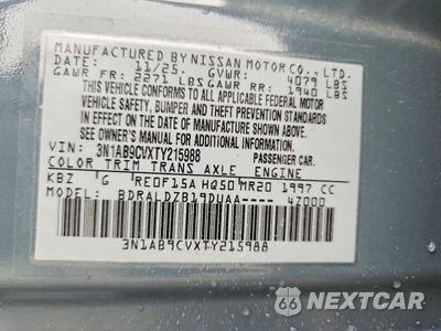 Zdjęcie 14 z 14 samochodu: 2026 NISSAN SENTRA SV VIN:3N1AB9CVXTY215988 - miniatura